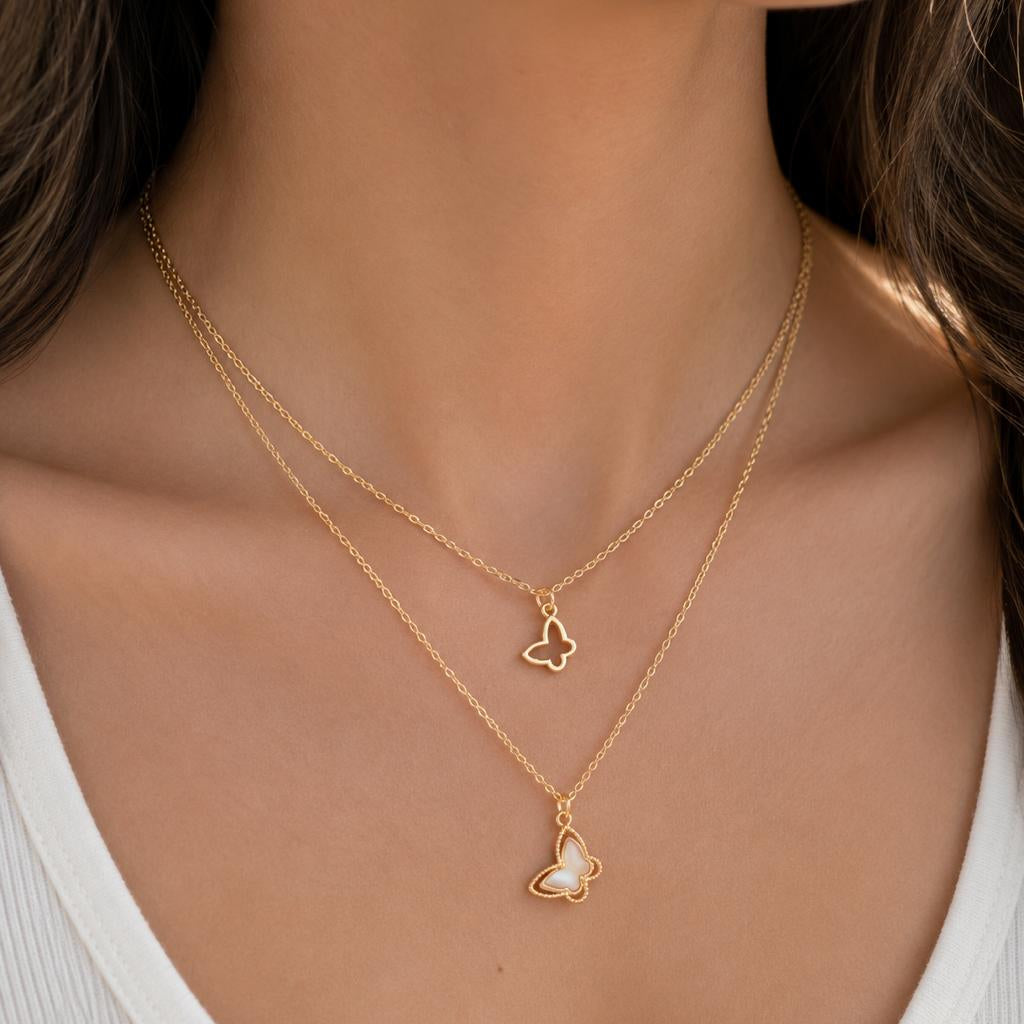 Butterfly Layered Necklace