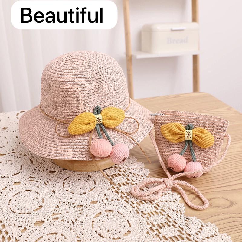 Summer Hat Set With Flower