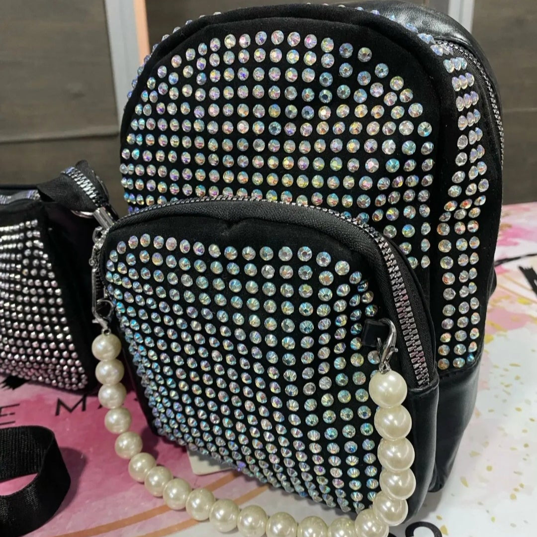 Shiny Rhinestone Backpack