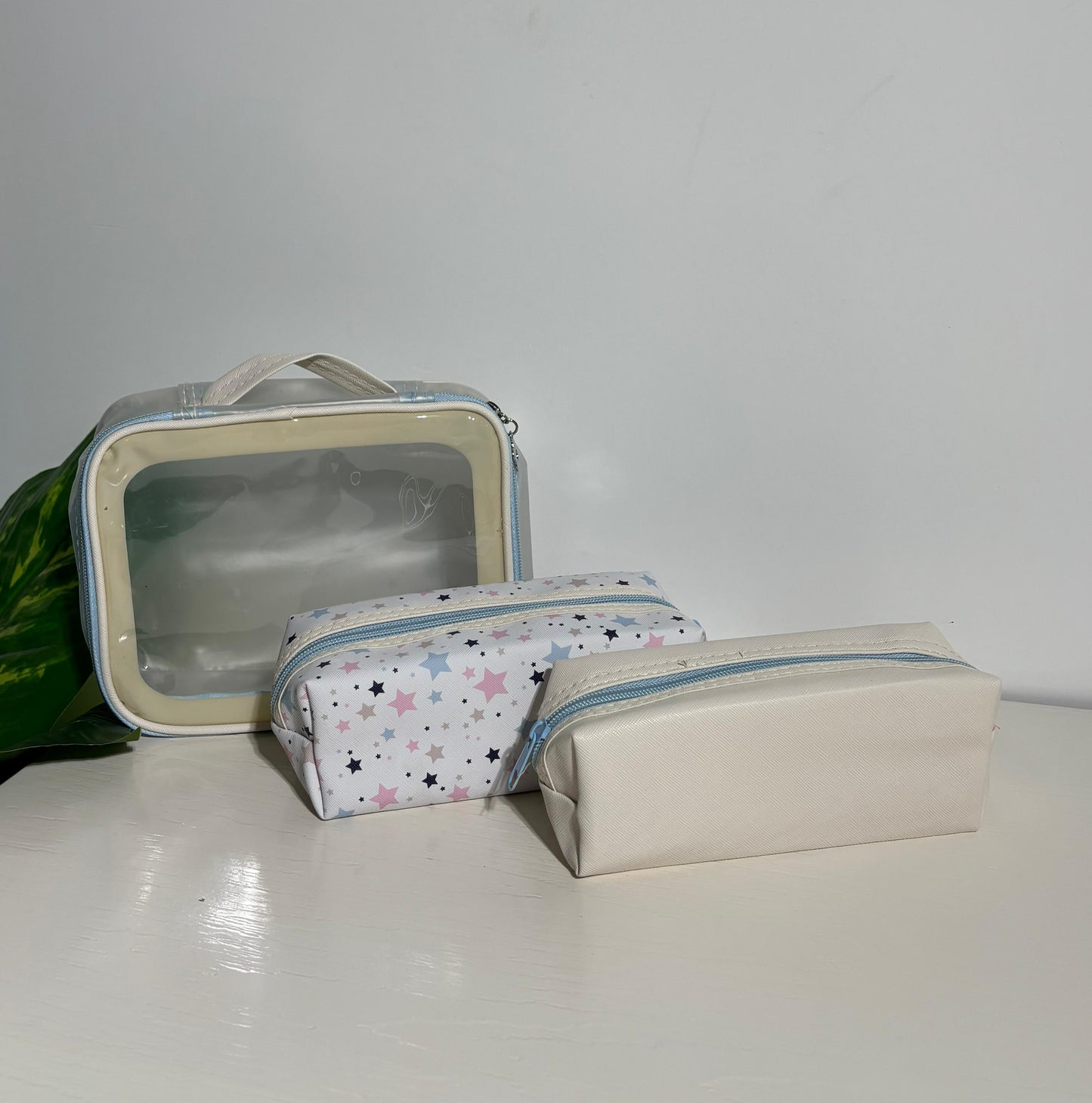 Cosmetic organizer bags set of 3