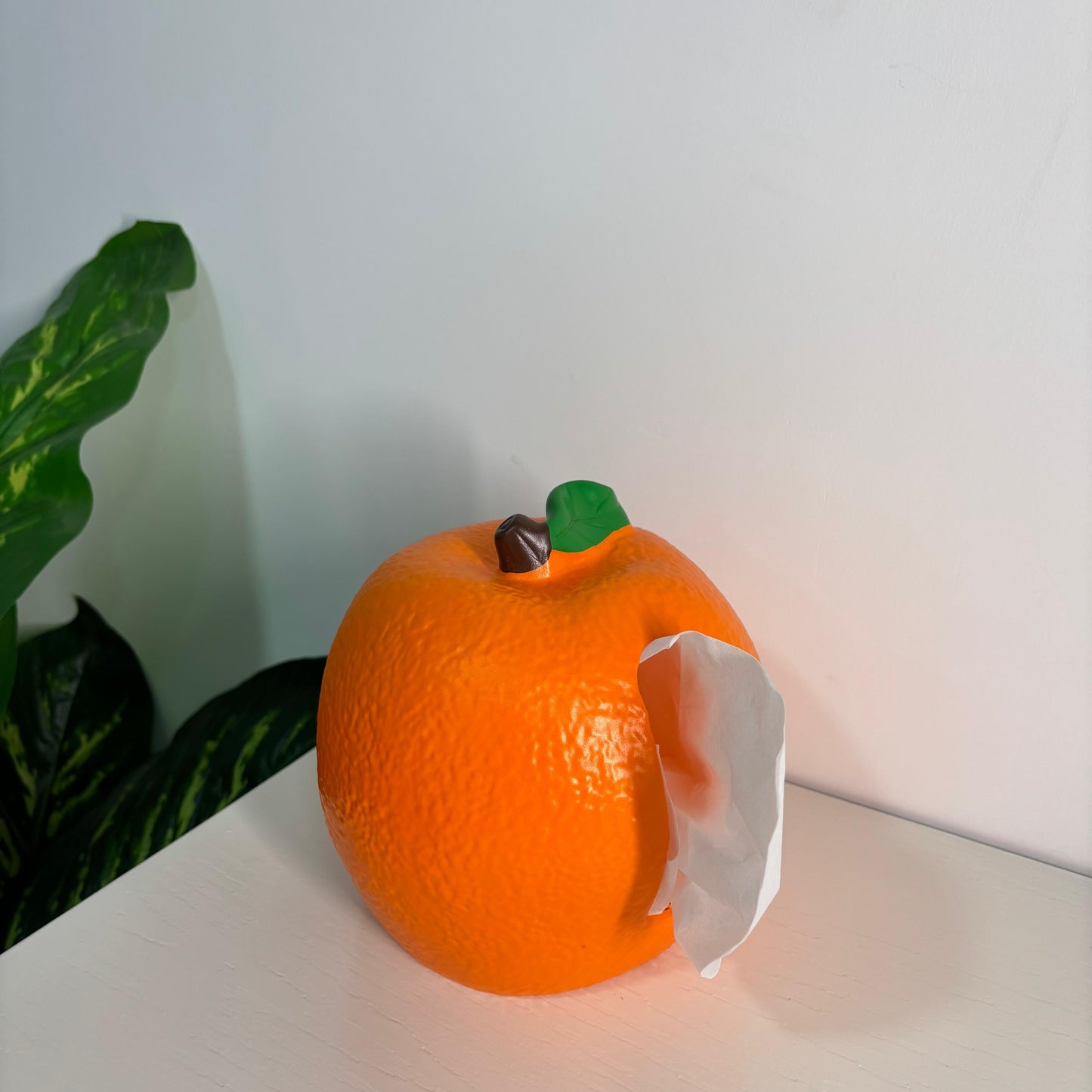 Orange tissue box
