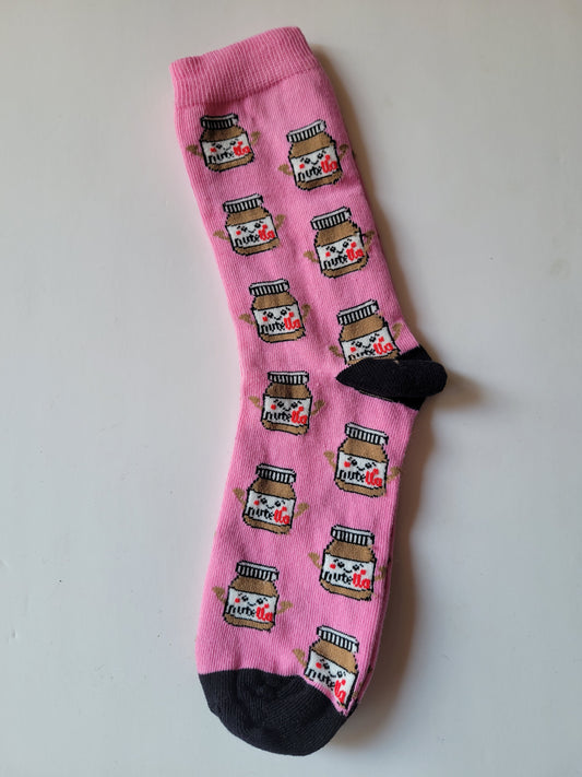 Pink Nutella socks