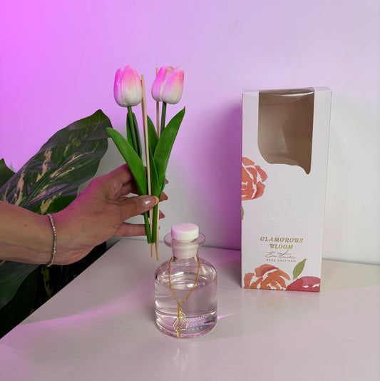 Glamorous Bloom Brand reed Diffuser set
