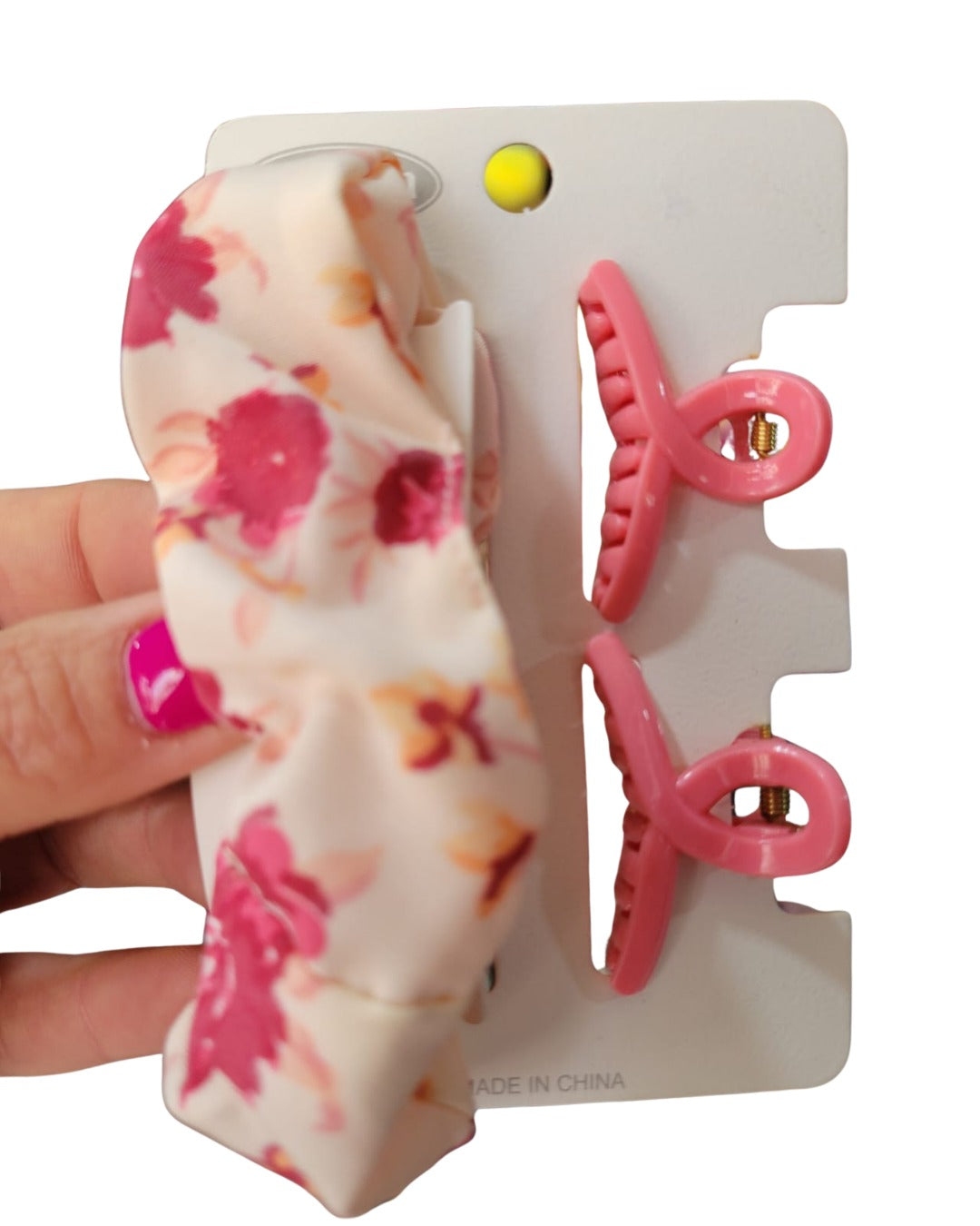 Hair tie & Hair Clips Set (3pcs)