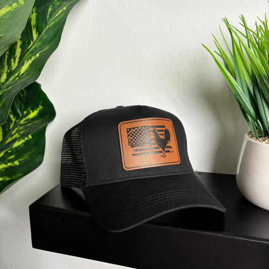 Rooster Flag Cap