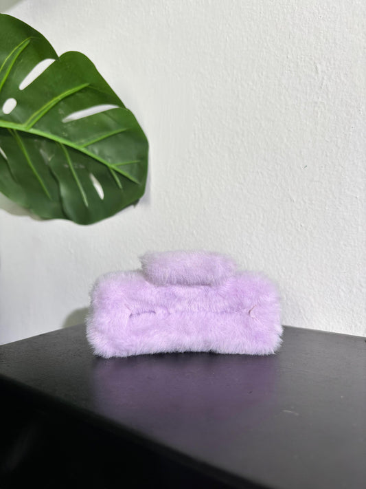 Fluffy Hair Clips