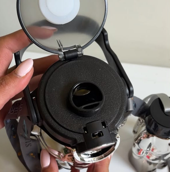 BLACK ROBOT WATER BOTTLE