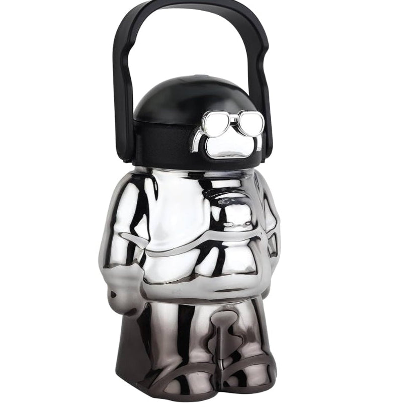 BLACK ROBOT WATER BOTTLE