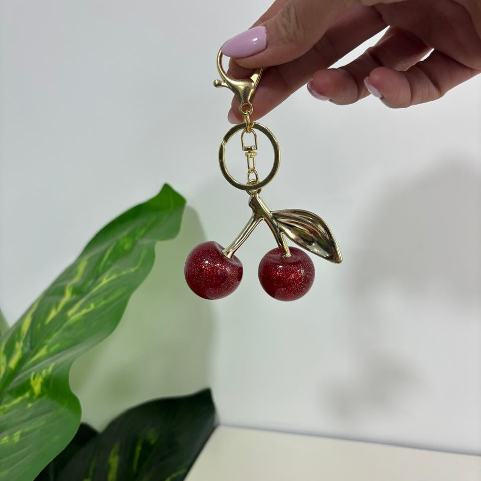 Cherry-Shaped Handbag Charm