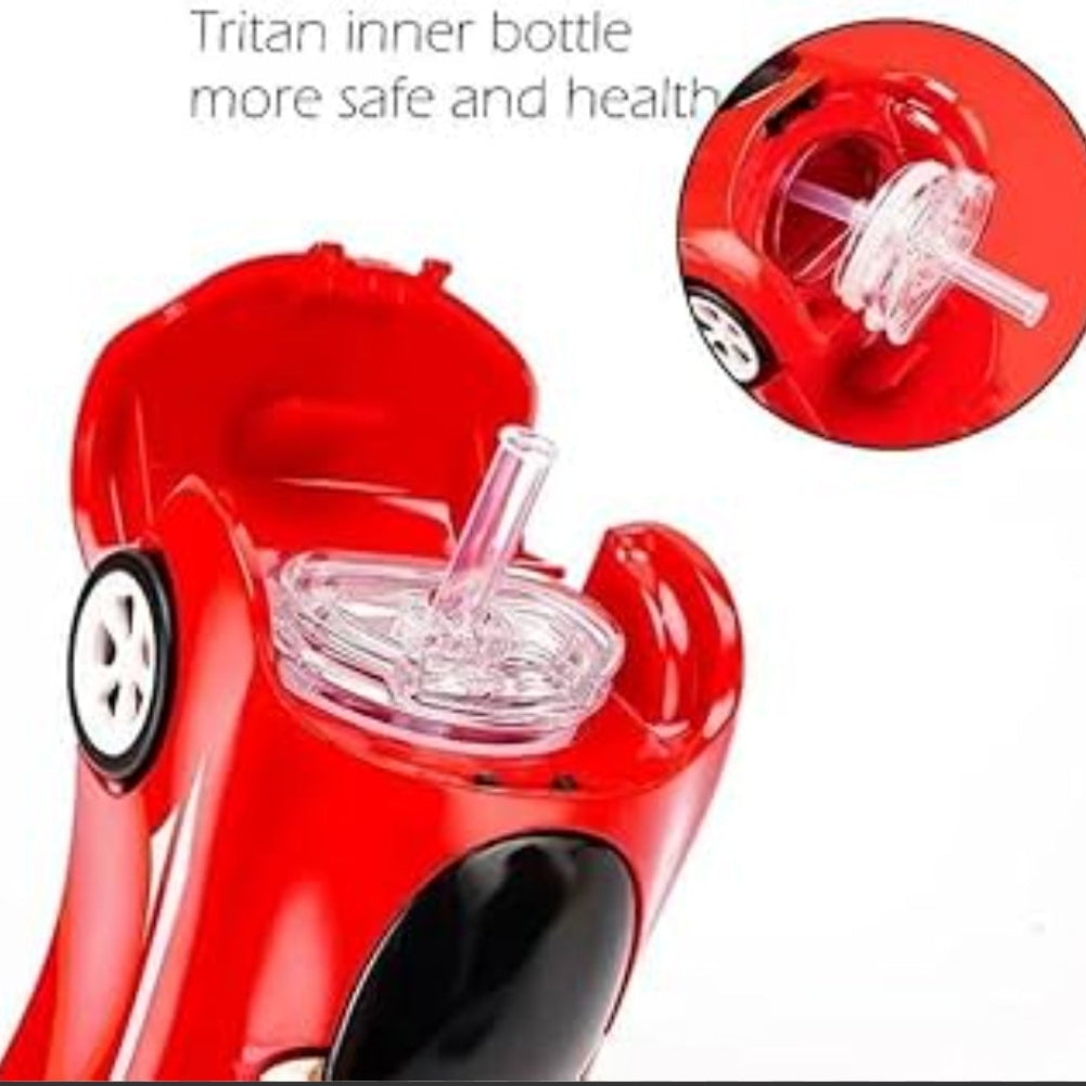 Kids car Toy Water Bottle with straw & straps