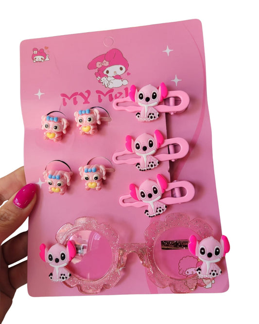 Hair Clips & Glasses set