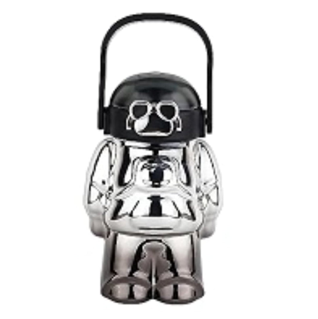 BLACK ROBOT WATER BOTTLE