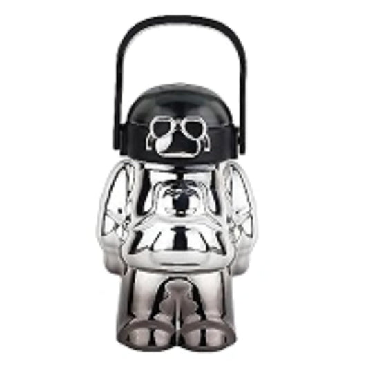 BLACK ROBOT WATER BOTTLE