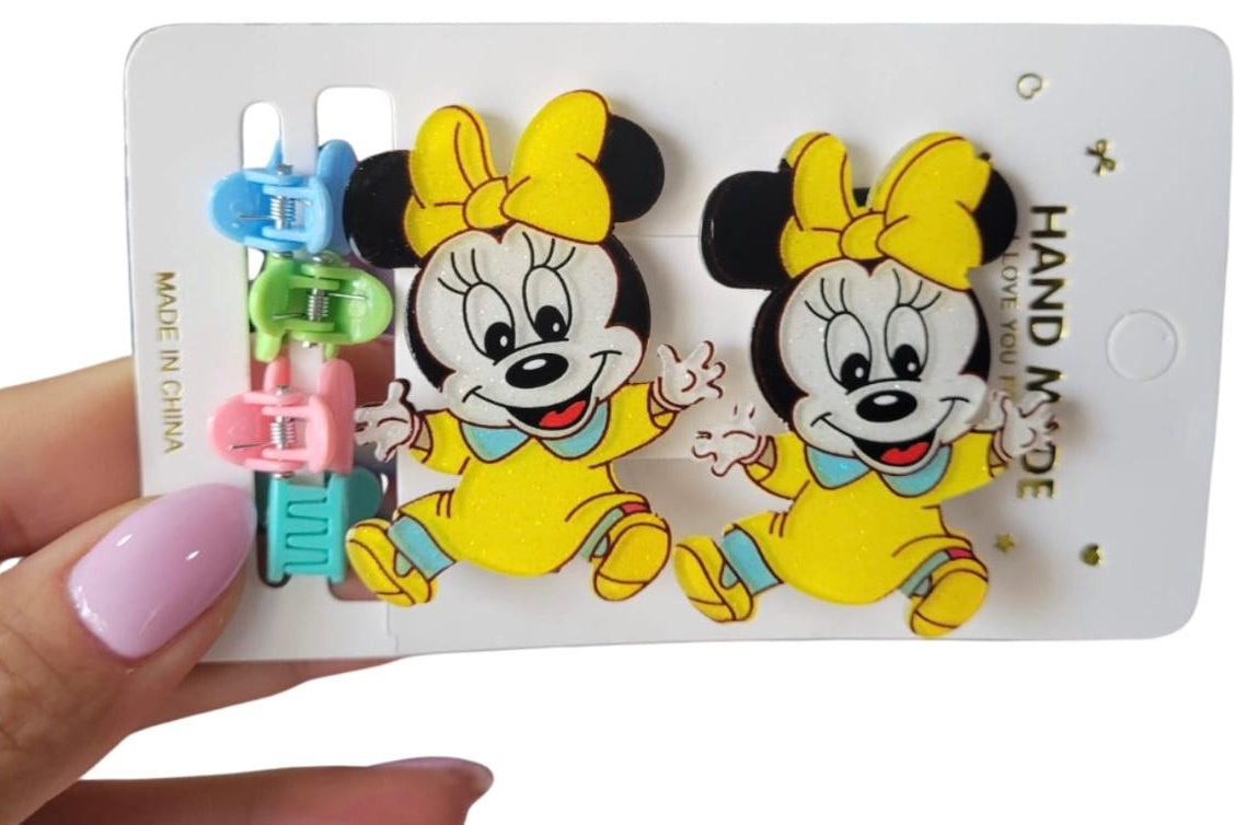 New Mickeys Minnies hairpins