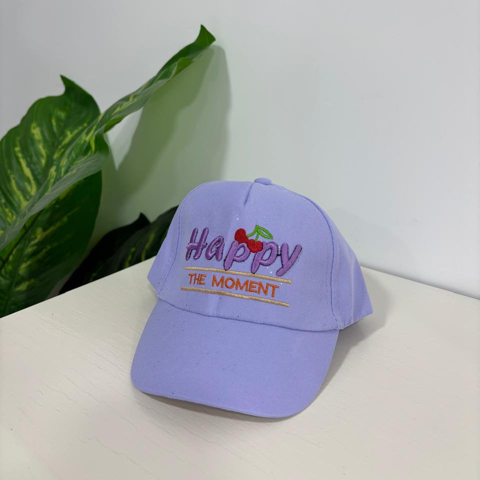 Happy With a Cherry Graphic Baseball Cap