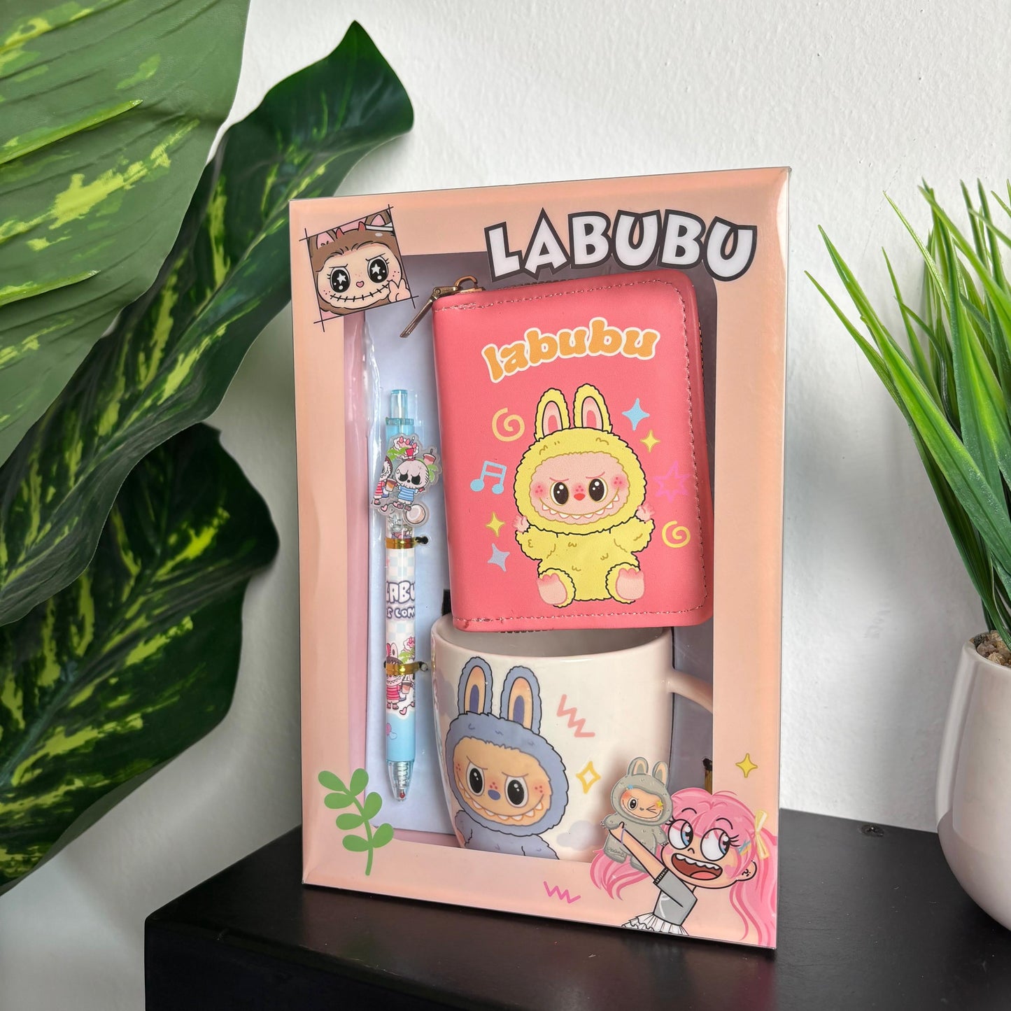 Labubu-themed stationery set