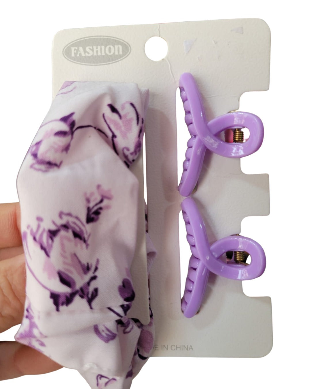 Hair tie & Hair Clips Set (3pcs)