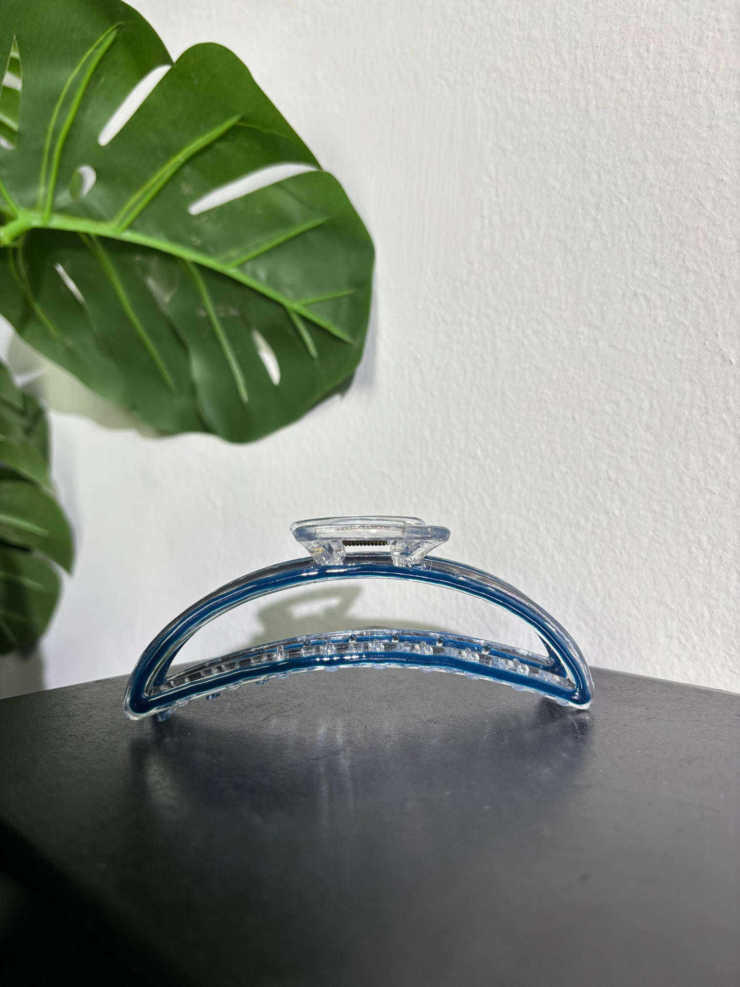 Transparent Line Claw Clip