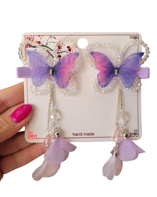 Hair clip with moving Butterfly
