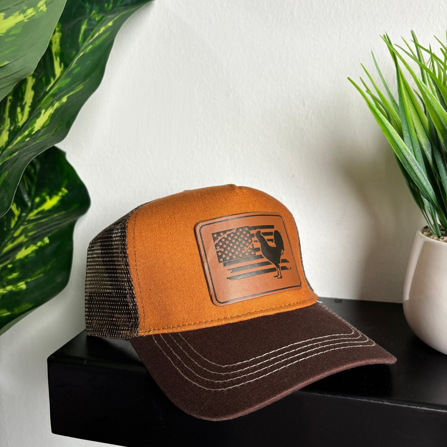 Rooster Flag Cap