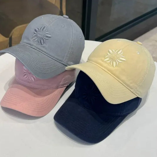 EMBROIDERED FLOWER CAPS