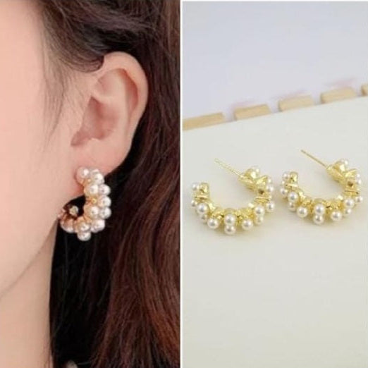 Pearl Hoop earrings