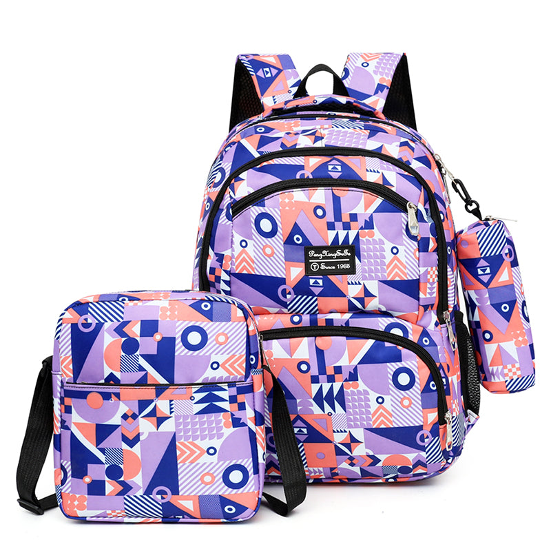 GEOMETRIC PATTERN BACKPACK