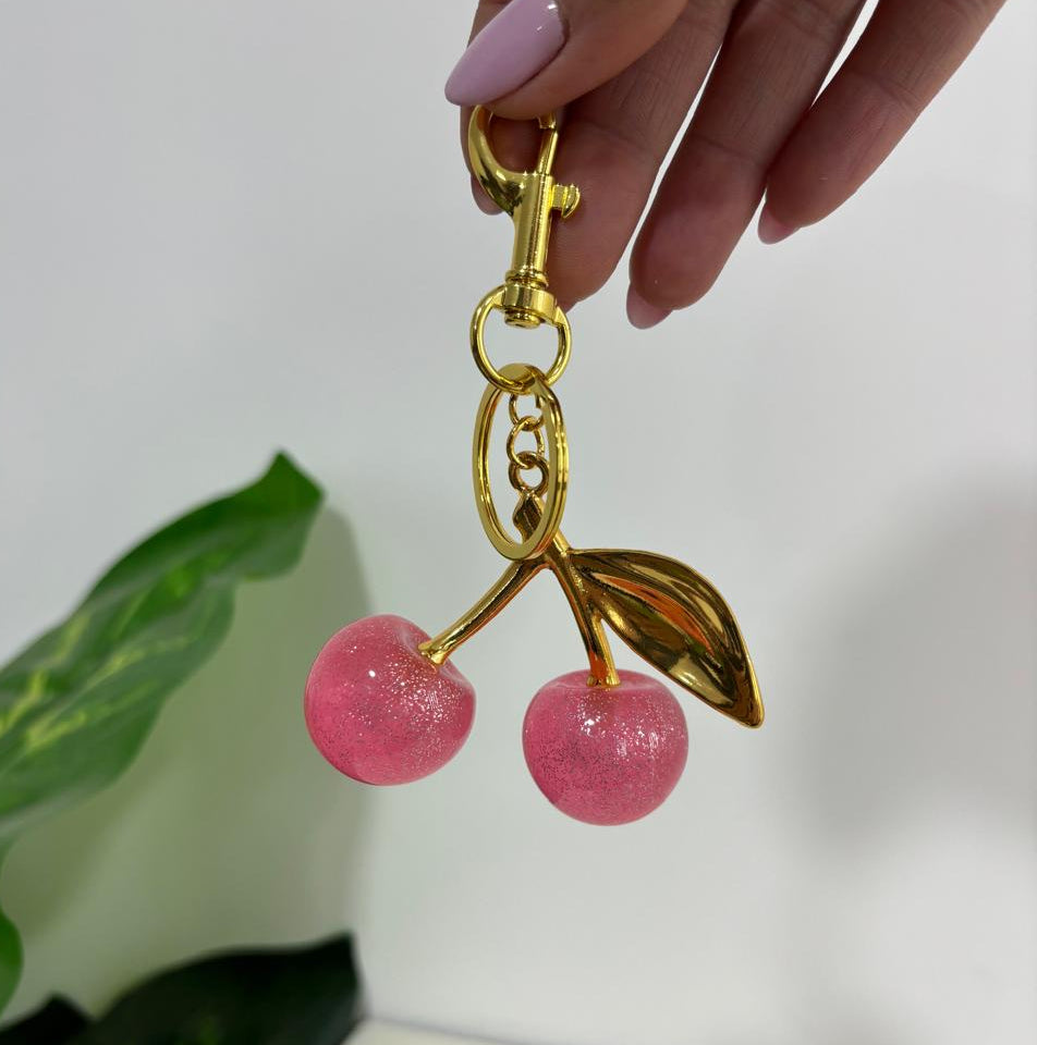 Cherry-Shaped Handbag Charm