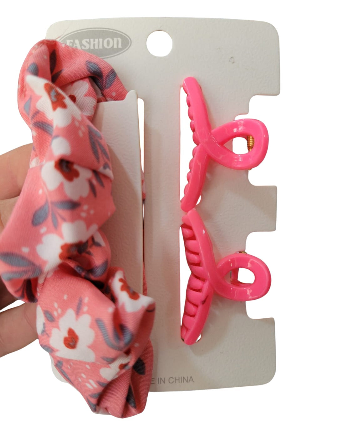 Hair tie & Hair Clips Set (3pcs)