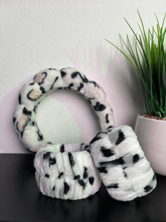 Skincare Headband & wristband Set