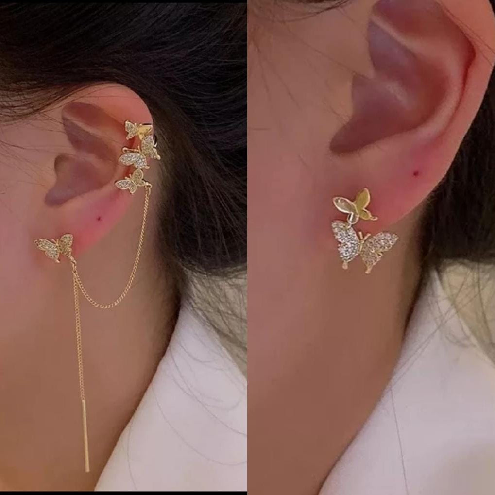 Chain earrings with Butterflies - styllen2