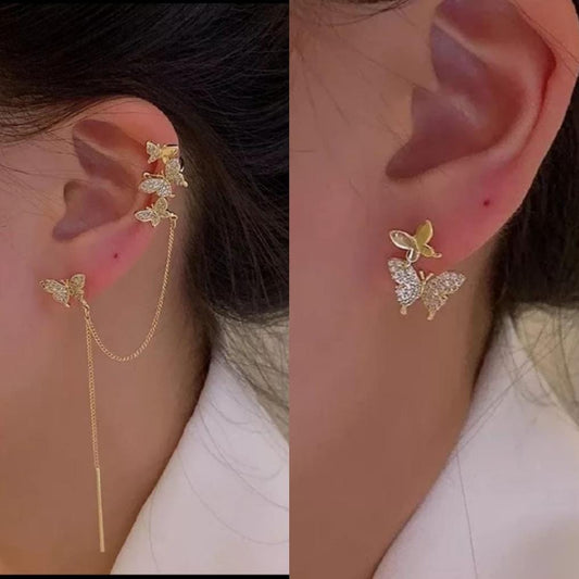 Chain earrings with Butterflies - styllen2