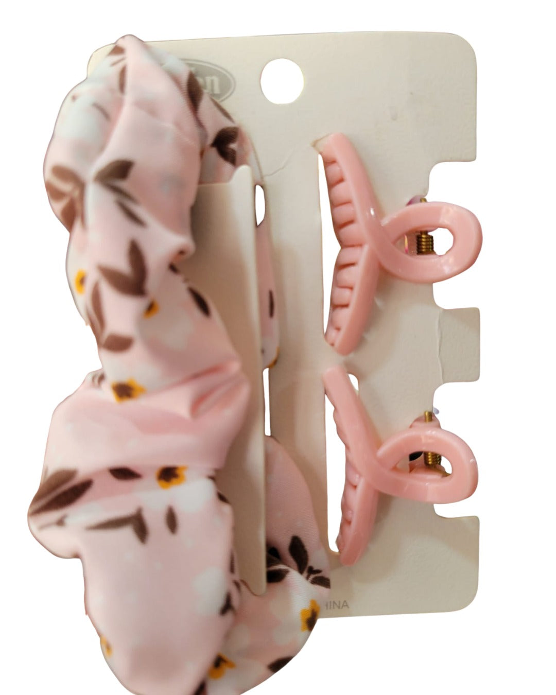 Hair tie & Hair Clips Set (3pcs)
